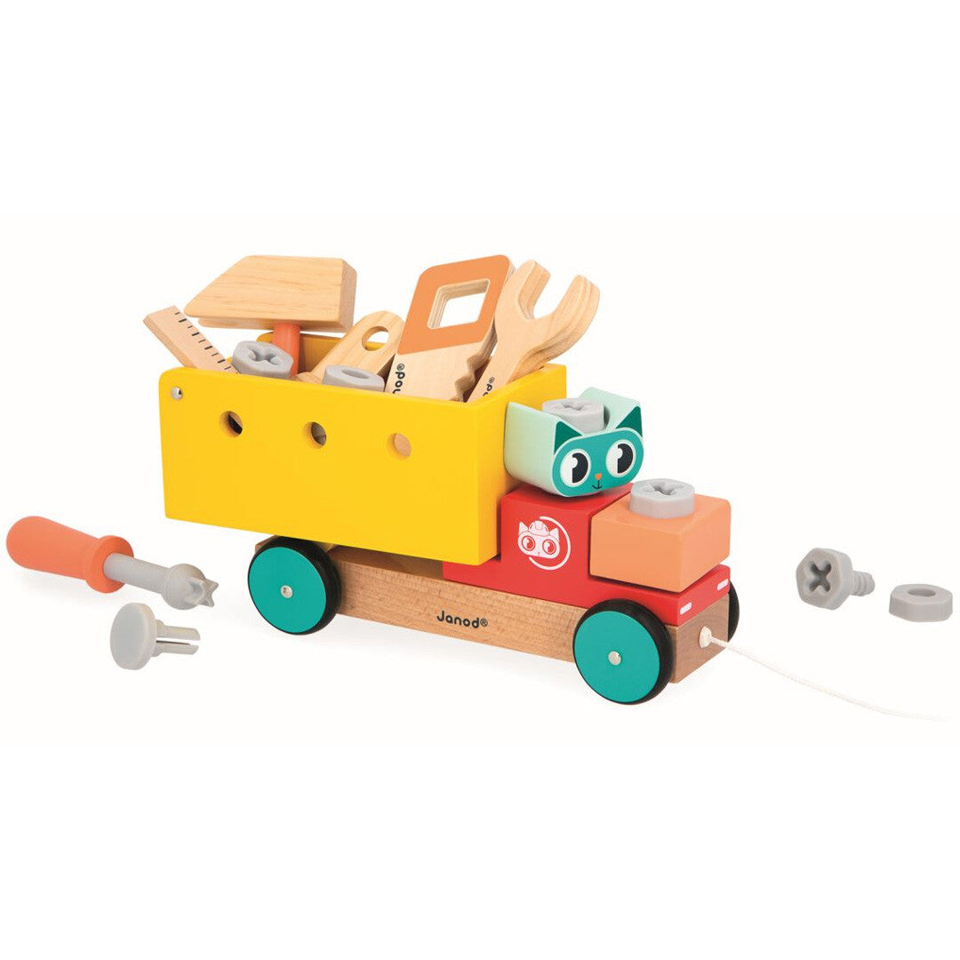 janod bouwset trekfiguur vrachtwagen brico'kids | 11.6451 | 1