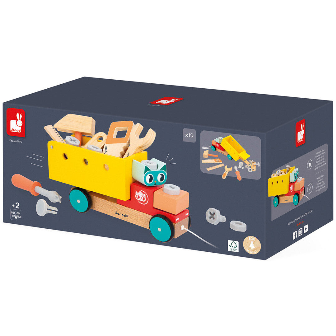 janod bouwset trekfiguur vrachtwagen brico'kids | 11.6451 | 3