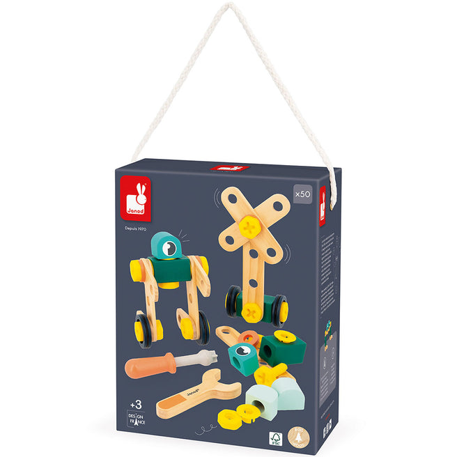 janod brico'kids bouwset ton - 50st | 11.6453 | 0