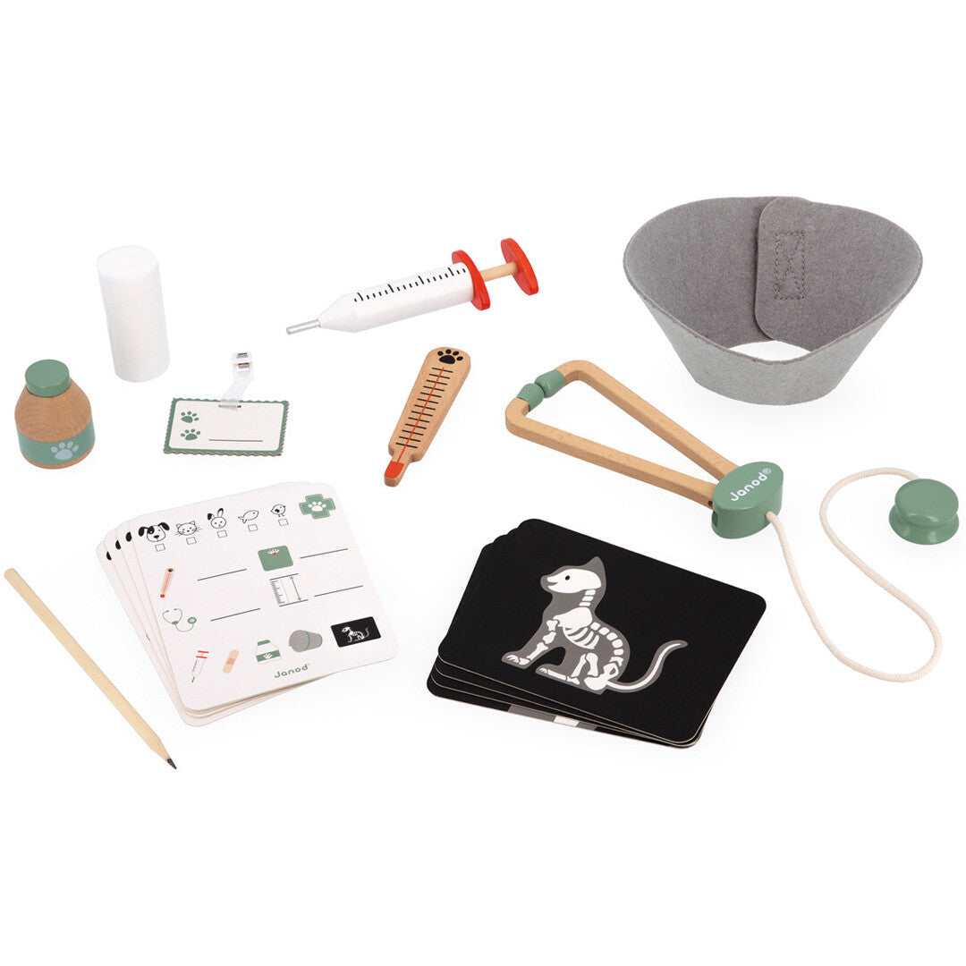 janod dierenarts set - 17-delig | 11.6466 | 1