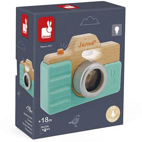 janod fotocamera met geluid, flits en caleidoscoop - groen | 11.5381 | 10