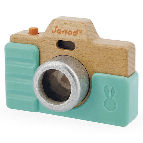 janod fotocamera met geluid, flits en caleidoscoop - groen | 11.5381 | 2