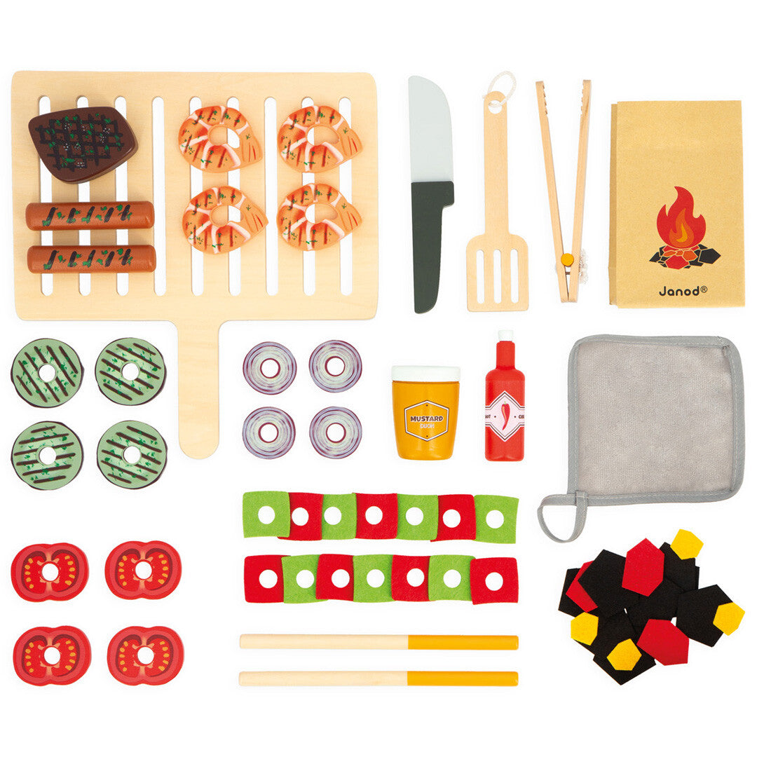 janod kinderbarbecue met ingrediënten | 11.6619 | 4