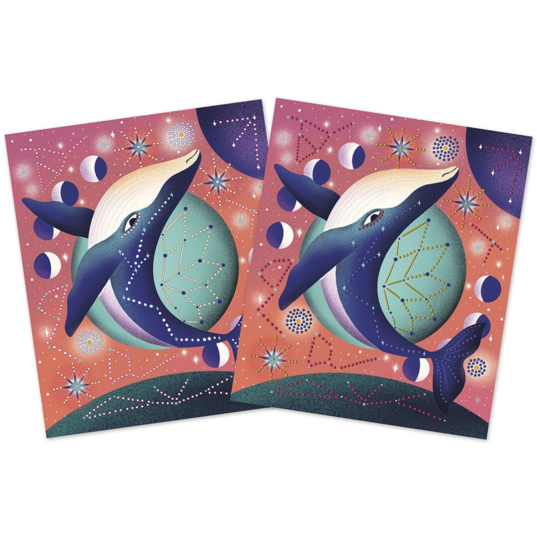 janod knutselset 3D pointillisme kosmische dieren | 11.9168 | 3