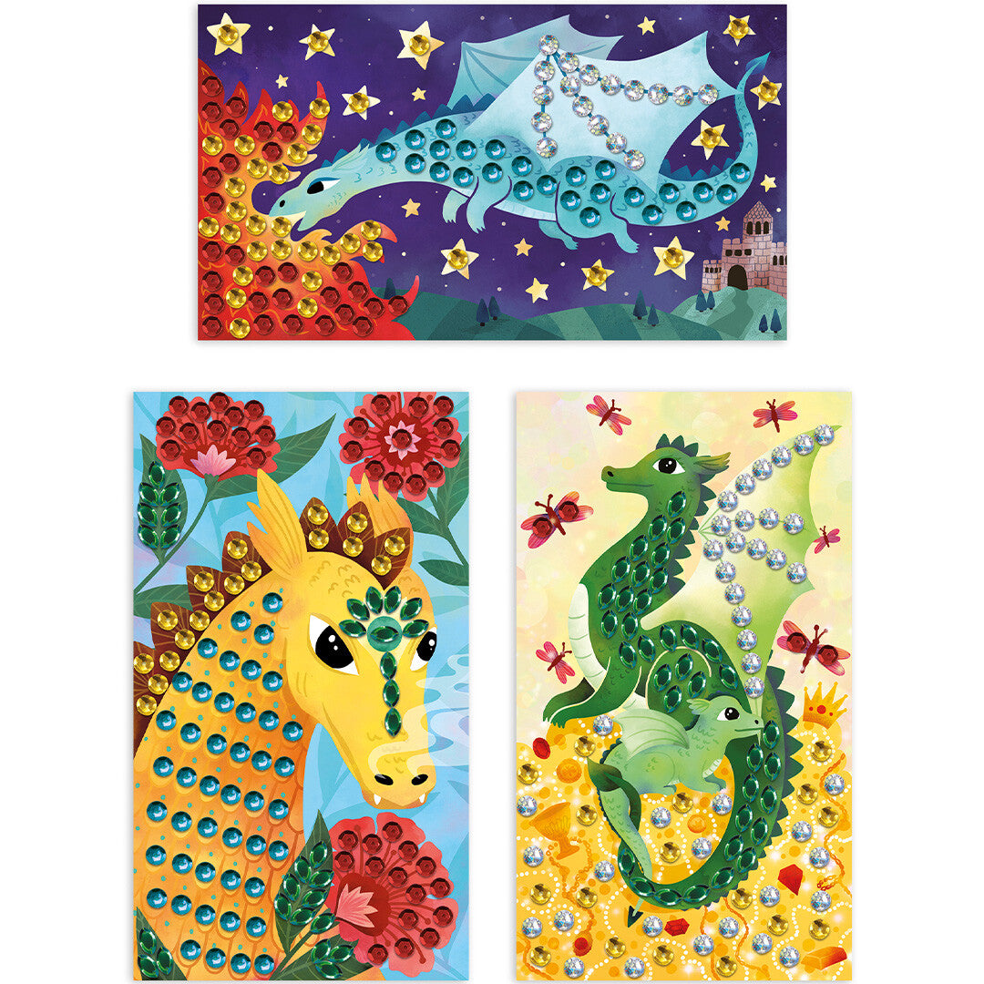 janod knutselset glittersteentjes draken | 11.7921 | 1