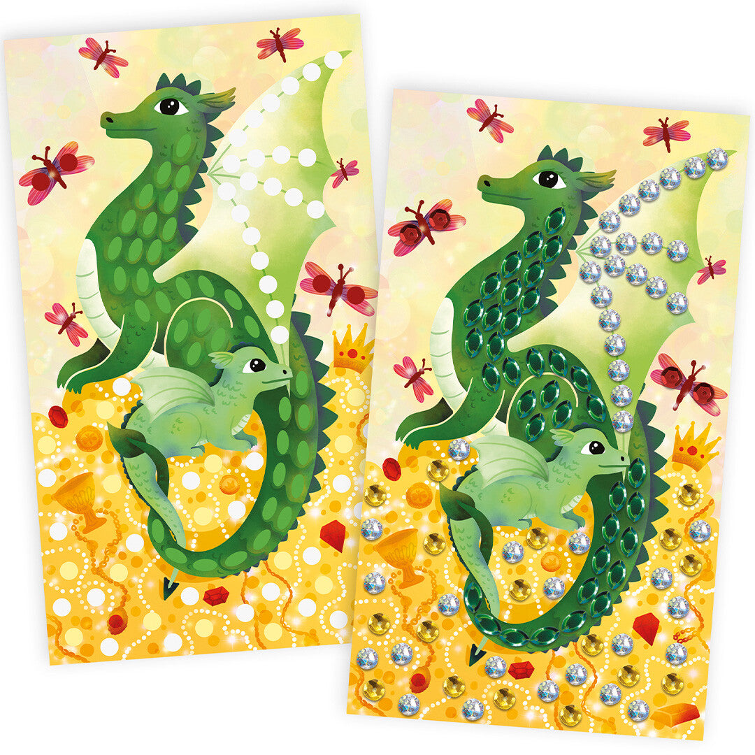 janod knutselset glittersteentjes draken | 11.7921 | 2