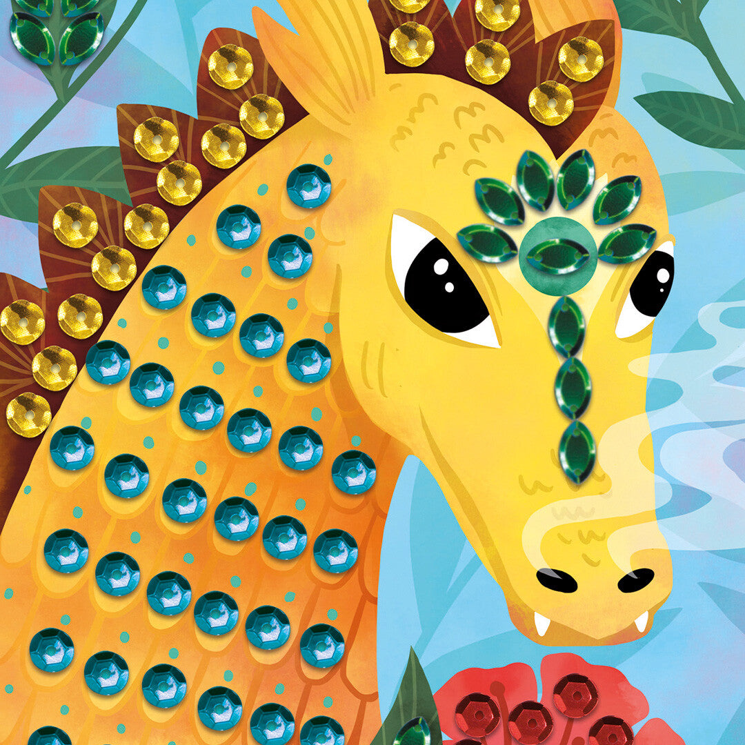 janod knutselset glittersteentjes draken | 11.7921 | 3