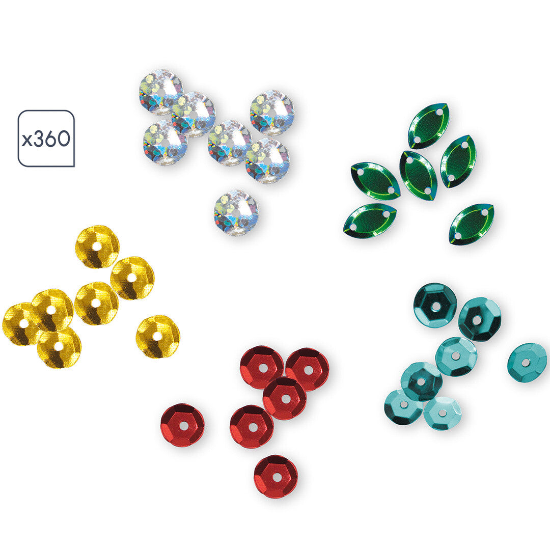 janod knutselset glittersteentjes draken | 11.7921 | 5