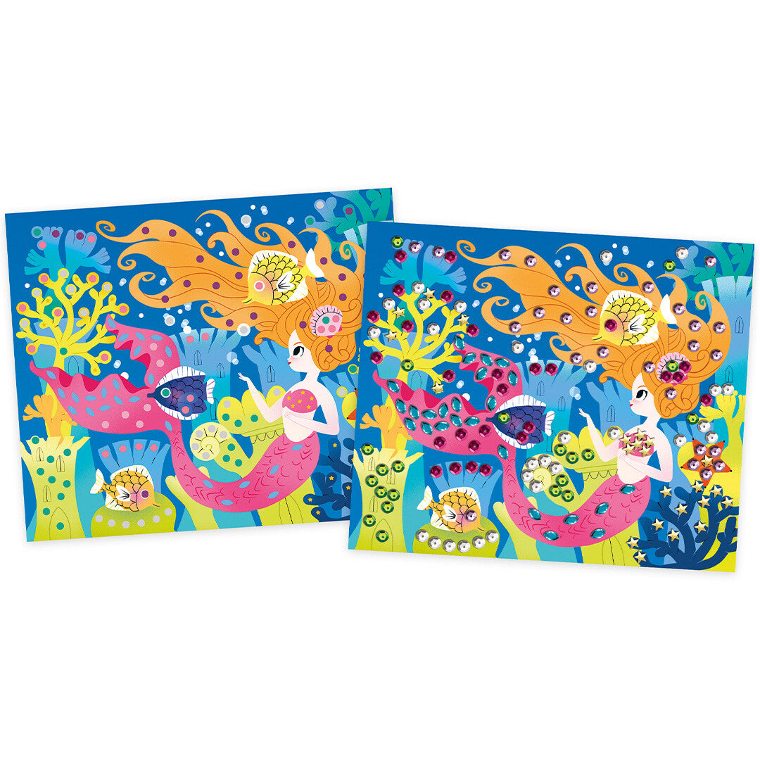janod knutselset glittersteentjes zeemeerminnen | 11.7926 | 2