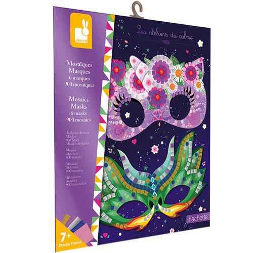 janod knutselset mozaïek maskers - 6st | 11.7956 | 0