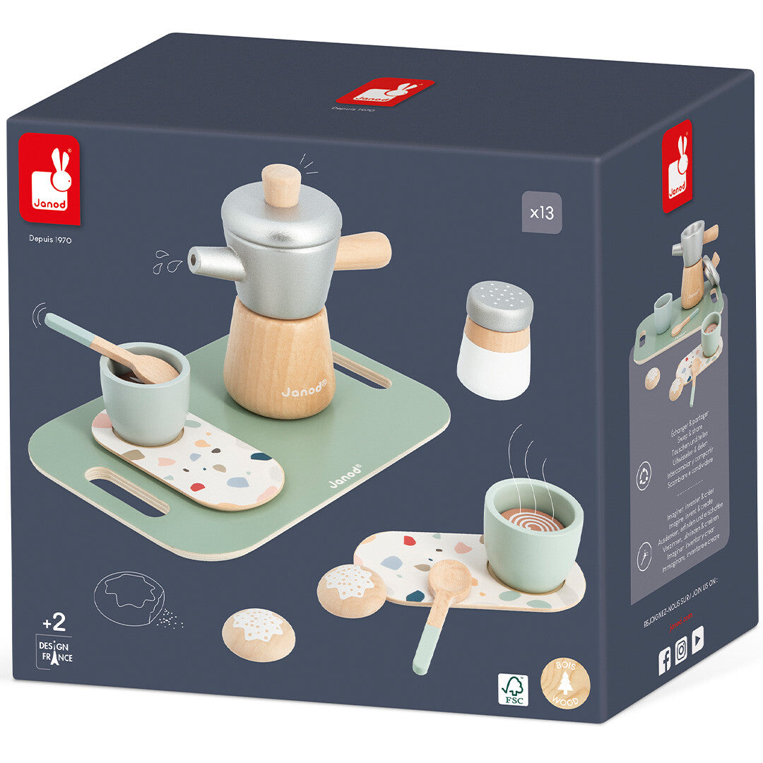 janod koffieservies espresso - 13-delig | 11.6630 | 5