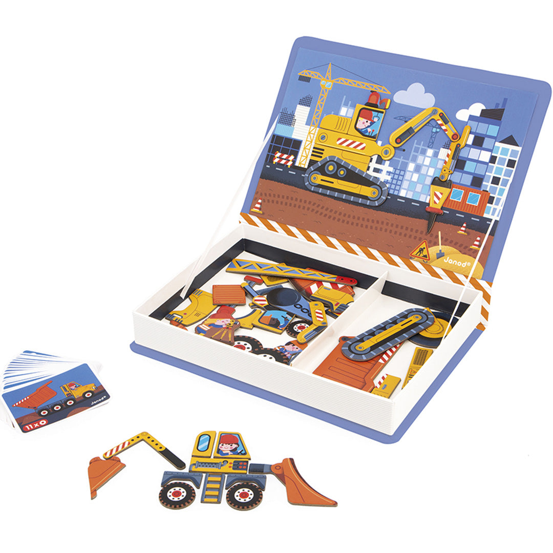 janod magneetboek construction - 50st | 11.2526 | 3