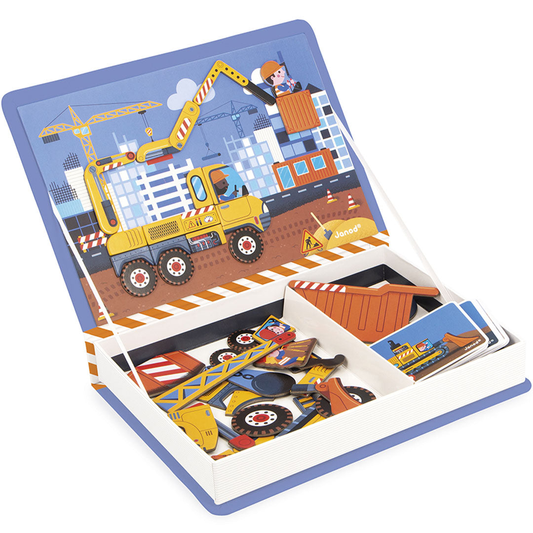 janod magneetboek construction - 50st | 11.2526 | 7