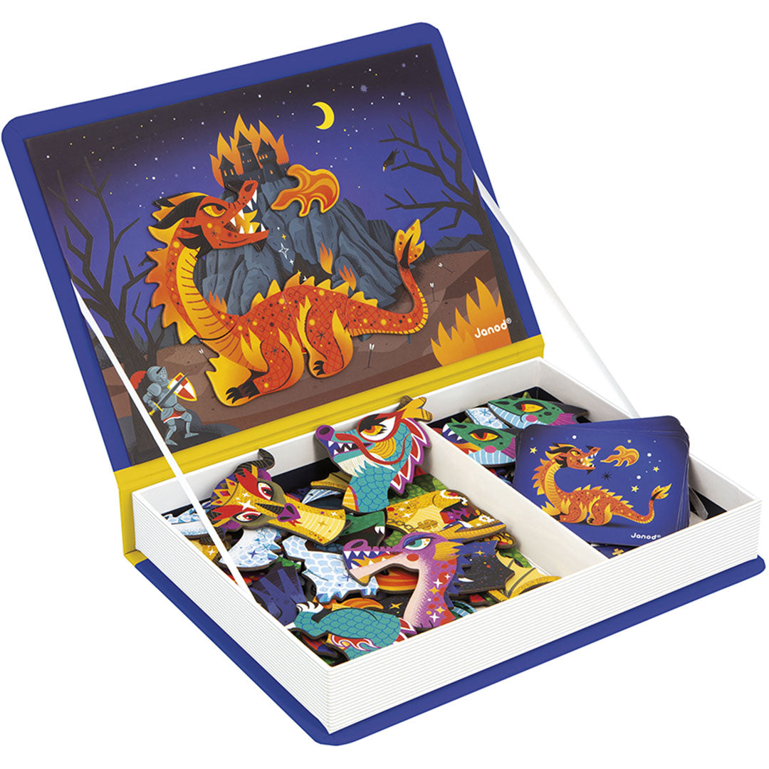 janod magneetboek dragons - 53st | 11.2527 | 5