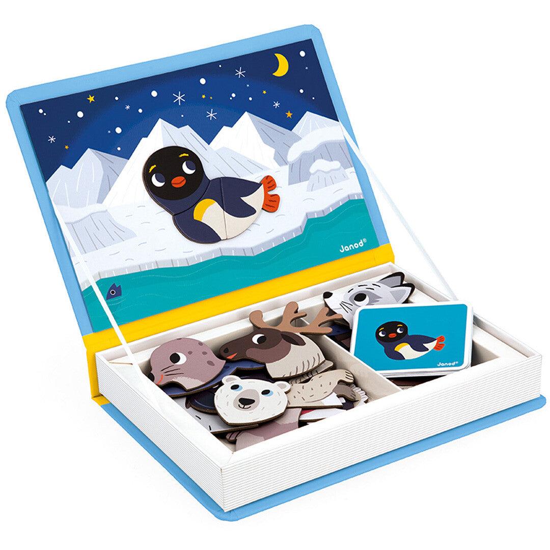 janod magneetboek pooldieren - 30st | 11.2599 | 1