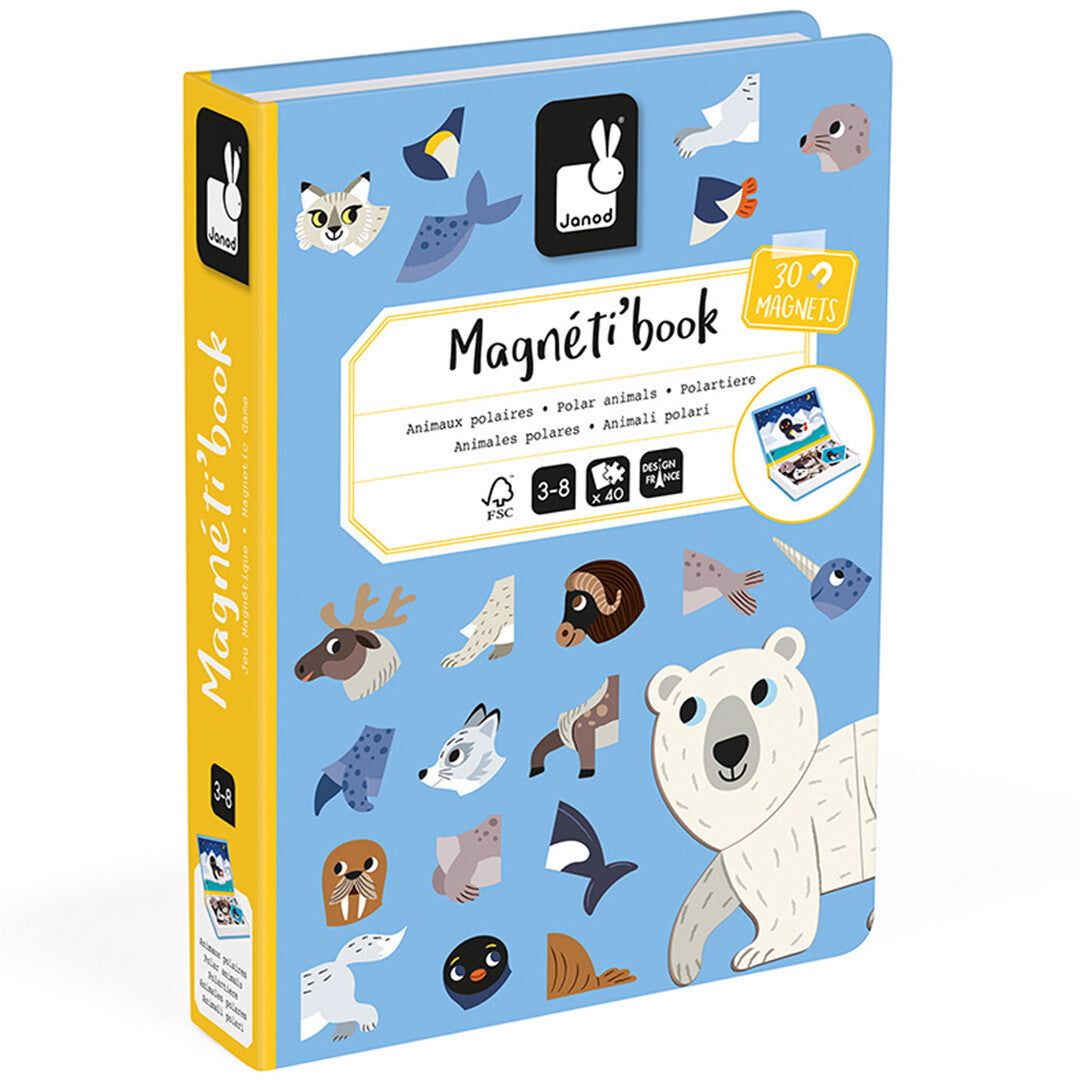 janod magneetboek pooldieren - 30st | 11.2599 | 4