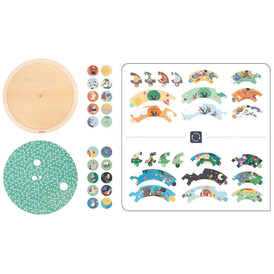 janod observatiepuzzel tuin - dubbelzijdig | 11.5090 | 3