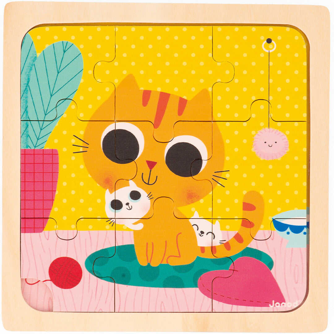 janod puzzel kat peanut - 9st | 11.7111 | 1