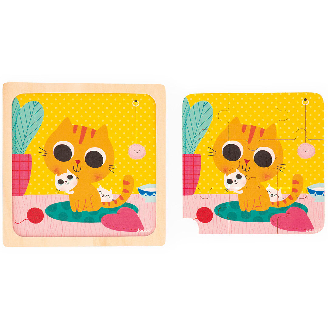 janod puzzel kat peanut - 9st | 11.7111 | 2