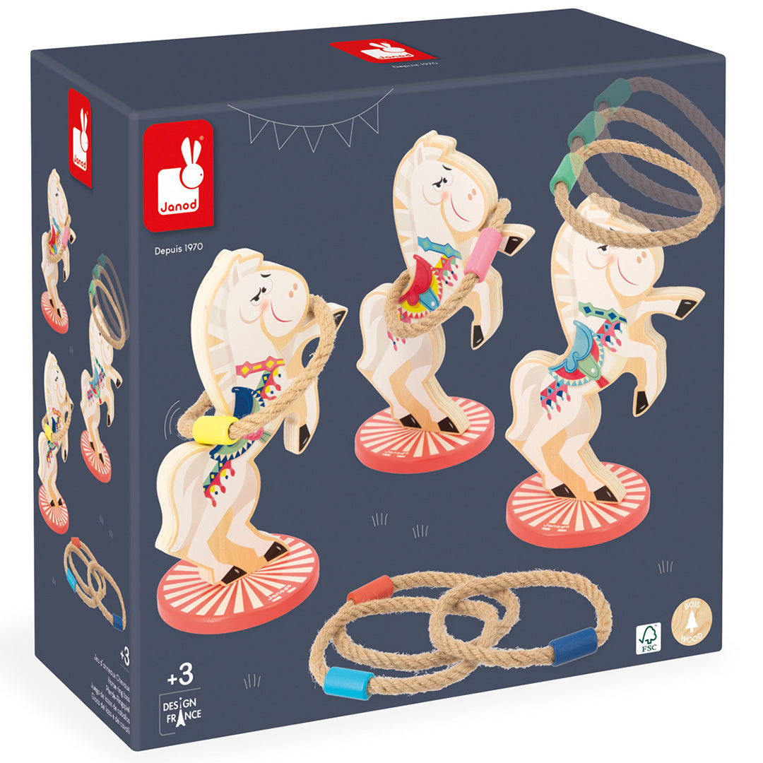 janod ringwerpen applepop - paarden | 11.3366 | 2