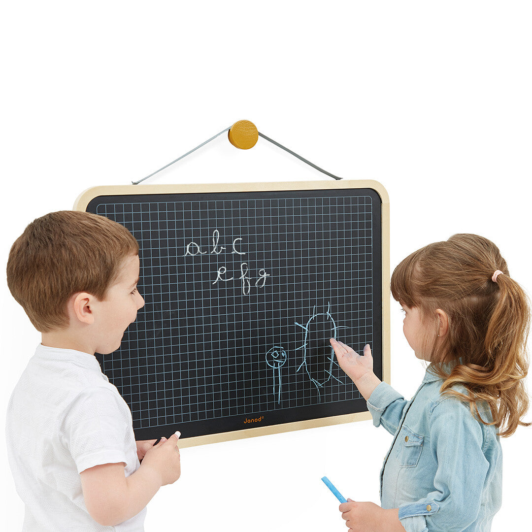 janod schoolbord hangend met ruitjes | 11.9635 | 3