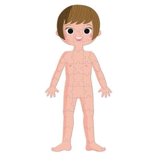 janod silhouetpuzzel menselijk lichaam - 50, 75, 100st | 11.2681 | 3