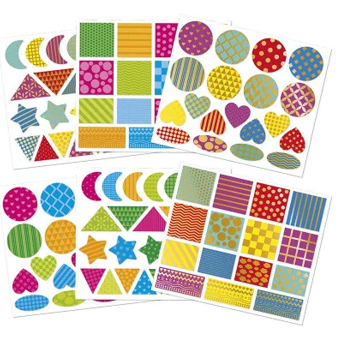 janod stickers geometrische vormen - 150st | 119.194 | 1