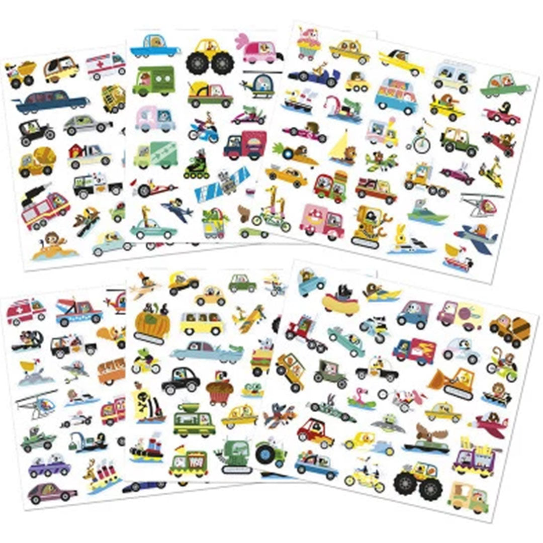 janod stickers voertuigen - 200st | 119.196 | 1