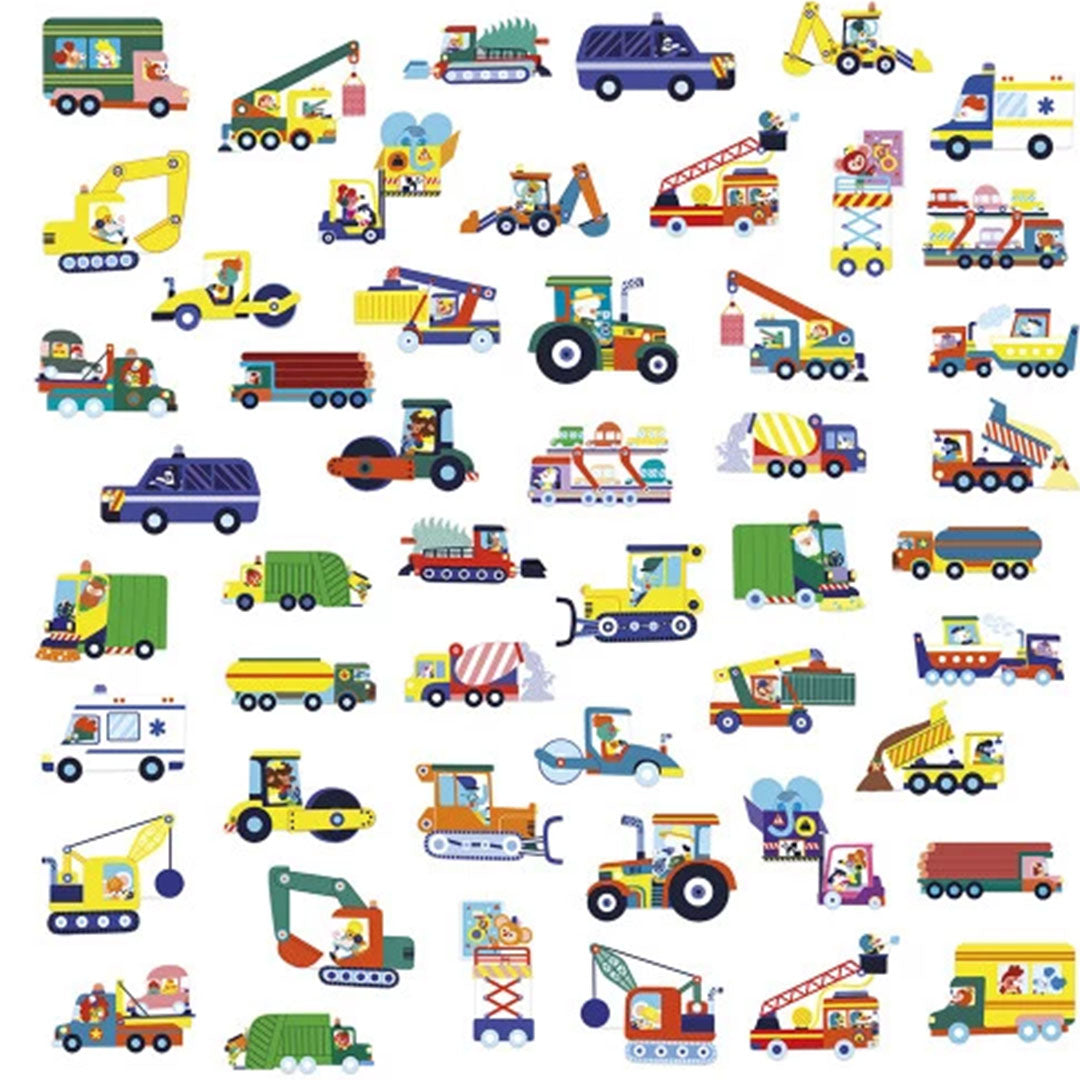 janod stickers voertuigen - 50st | 119.191 | 1
