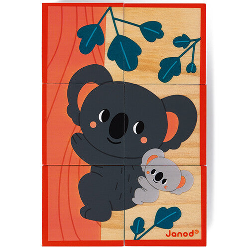 janod wwf blokpuzzel dieren - 6st | 11.8622 | 5