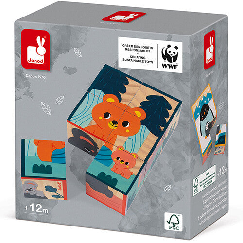 janod wwf blokpuzzel dieren - 6st | 11.8622 | 9