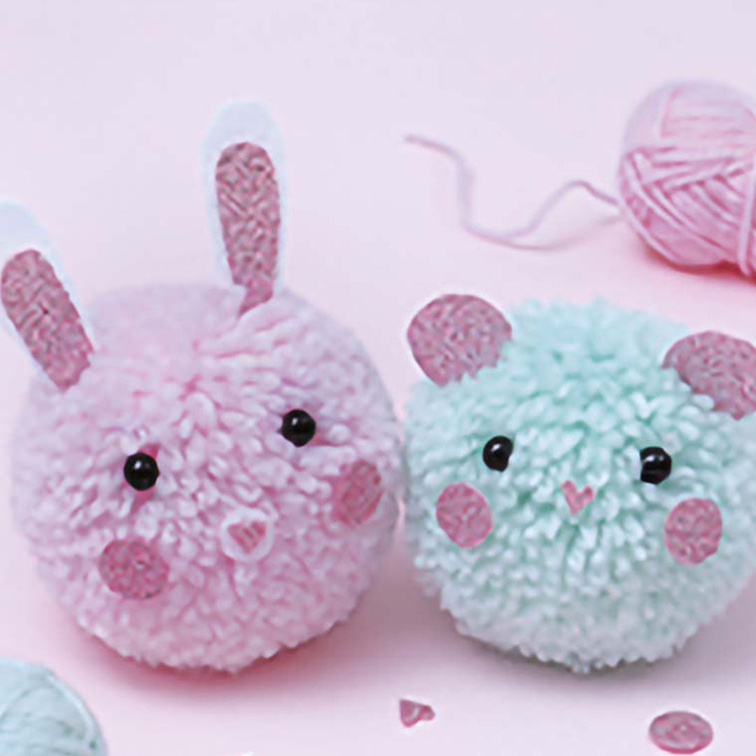 janod knutselset atelier deco - pompons maken - dieren | 11.9033 | 8