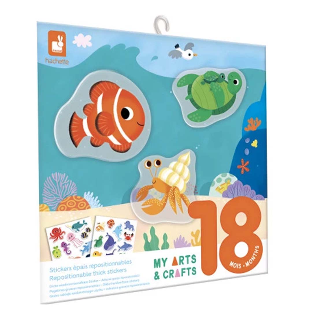janod knutselset herbruikbare stickers - zeedieren | 11.9046 | 4