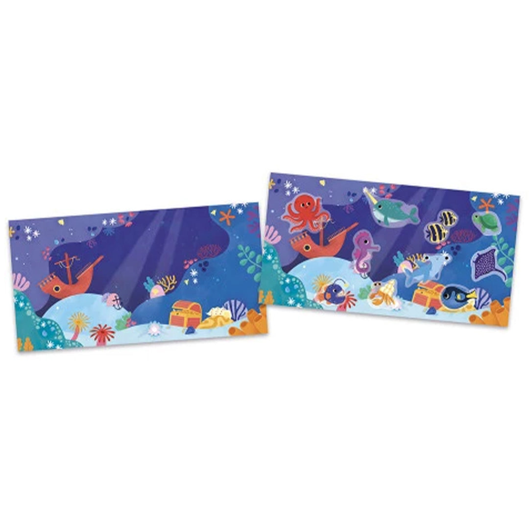 janod knutselset herbruikbare stickers - zeedieren | 11.9046 | 1