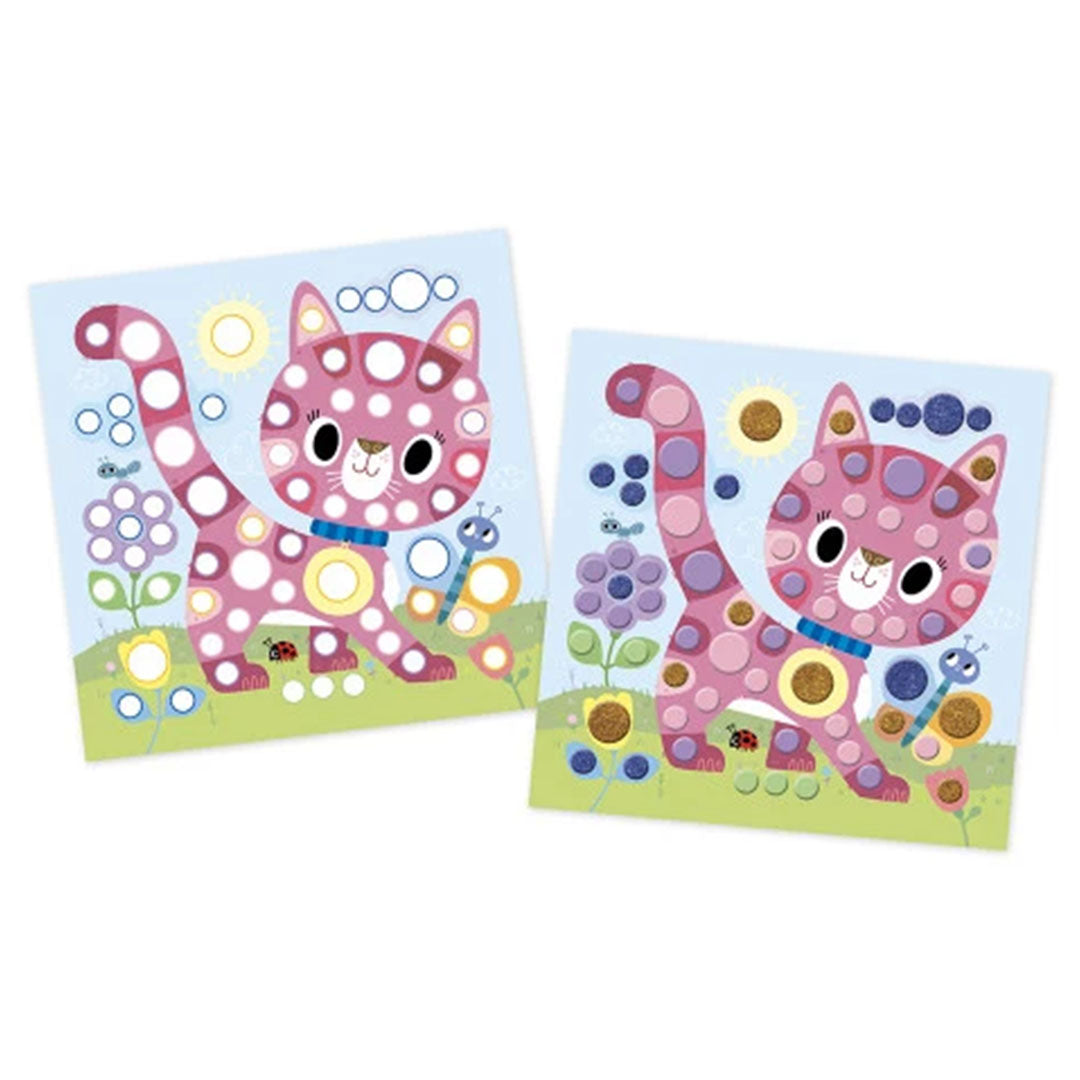 janod knutselset ronde stickers - huisdieren | 11.9047 | 1