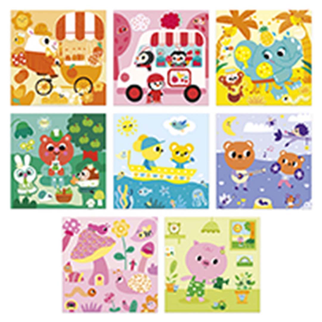 janod magische kleurplaten en viltfiguren | 11.9212 | 5