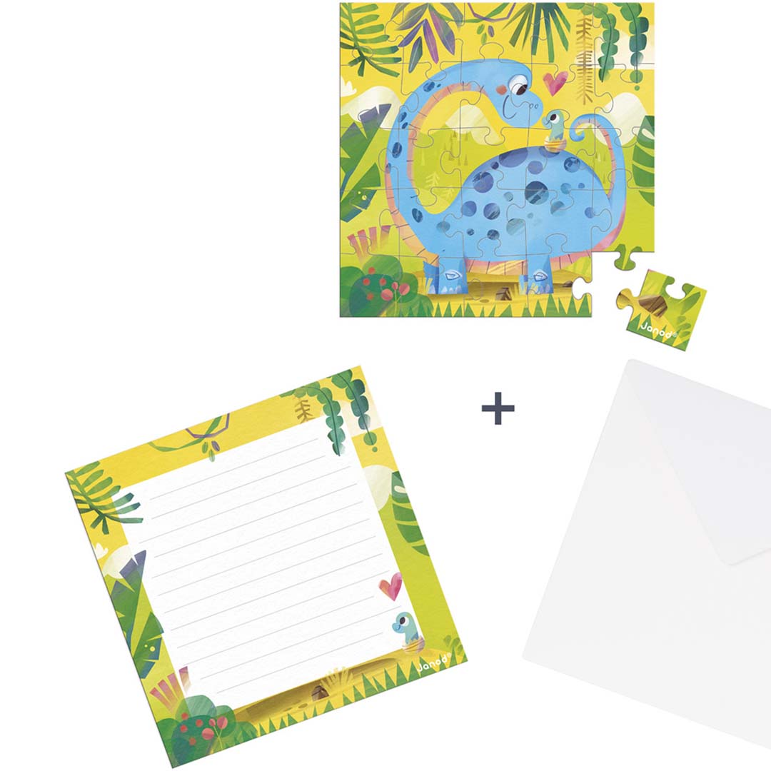 janod puzzelkaart - dino moeder en kind | 11.2399 | 2