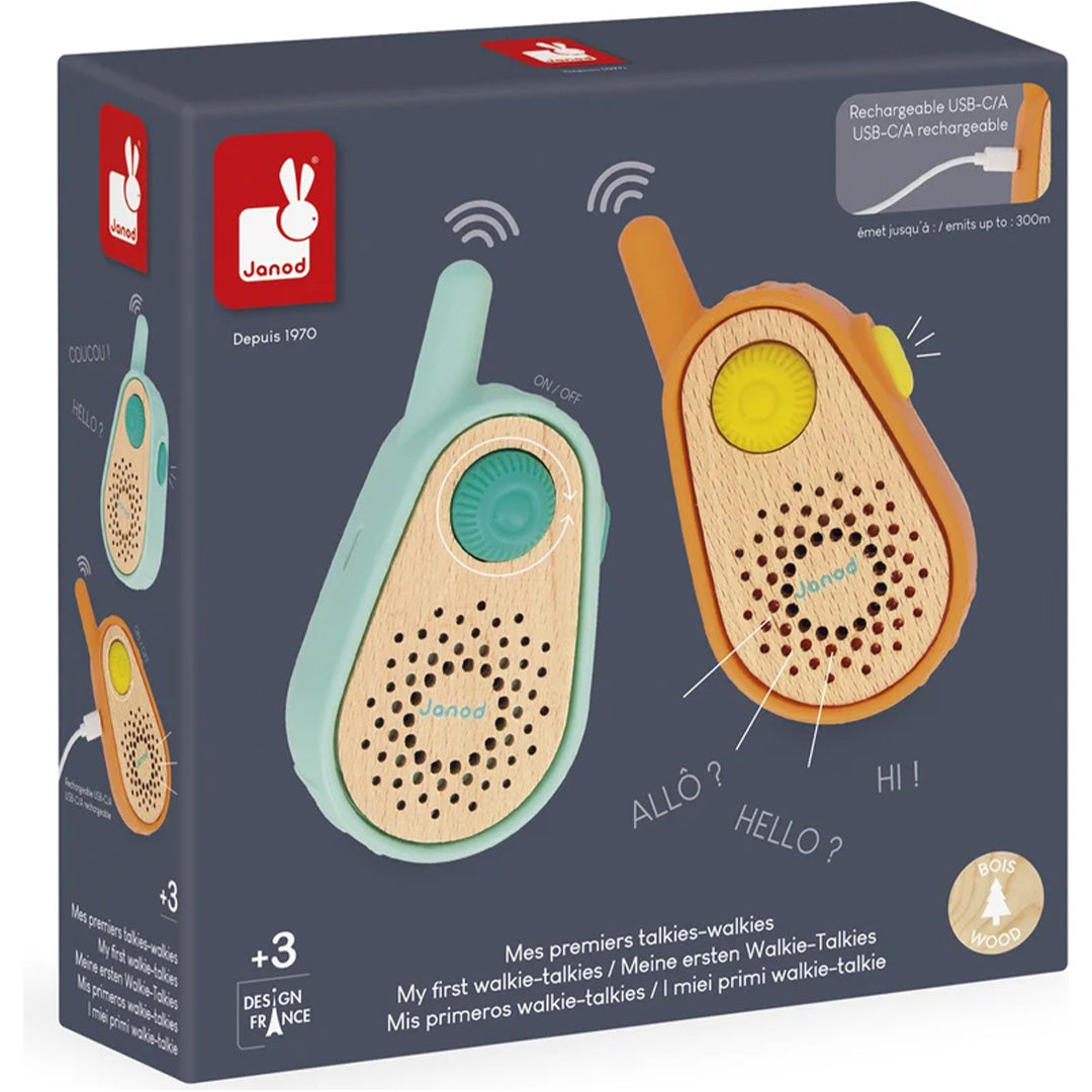 janod walkie talkie happy garden | JANO6304 | doos