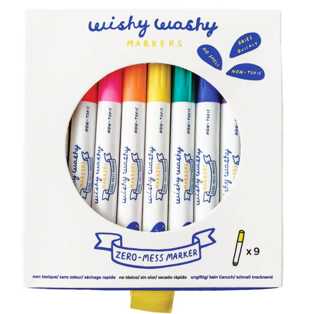 jaq jaq bird uitwisbare viltstiften wishy washy - 9st  | 2621035 | 0