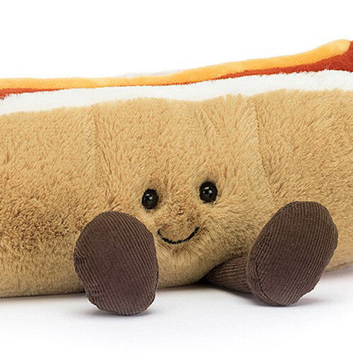 jellycat amusables knuffelhotdog - 25 cm   | A6 | 1