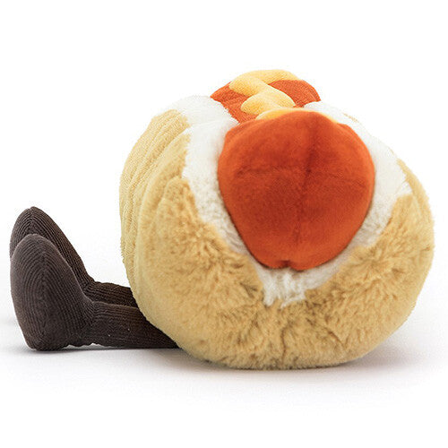 jellycat amusables knuffelhotdog - 25 cm   | A6 | 2