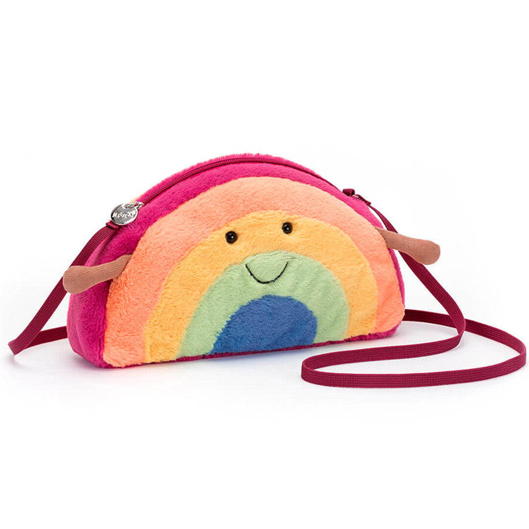 jellycat amuseable kindertas regenboog - 25 cm | A4RBB | 0