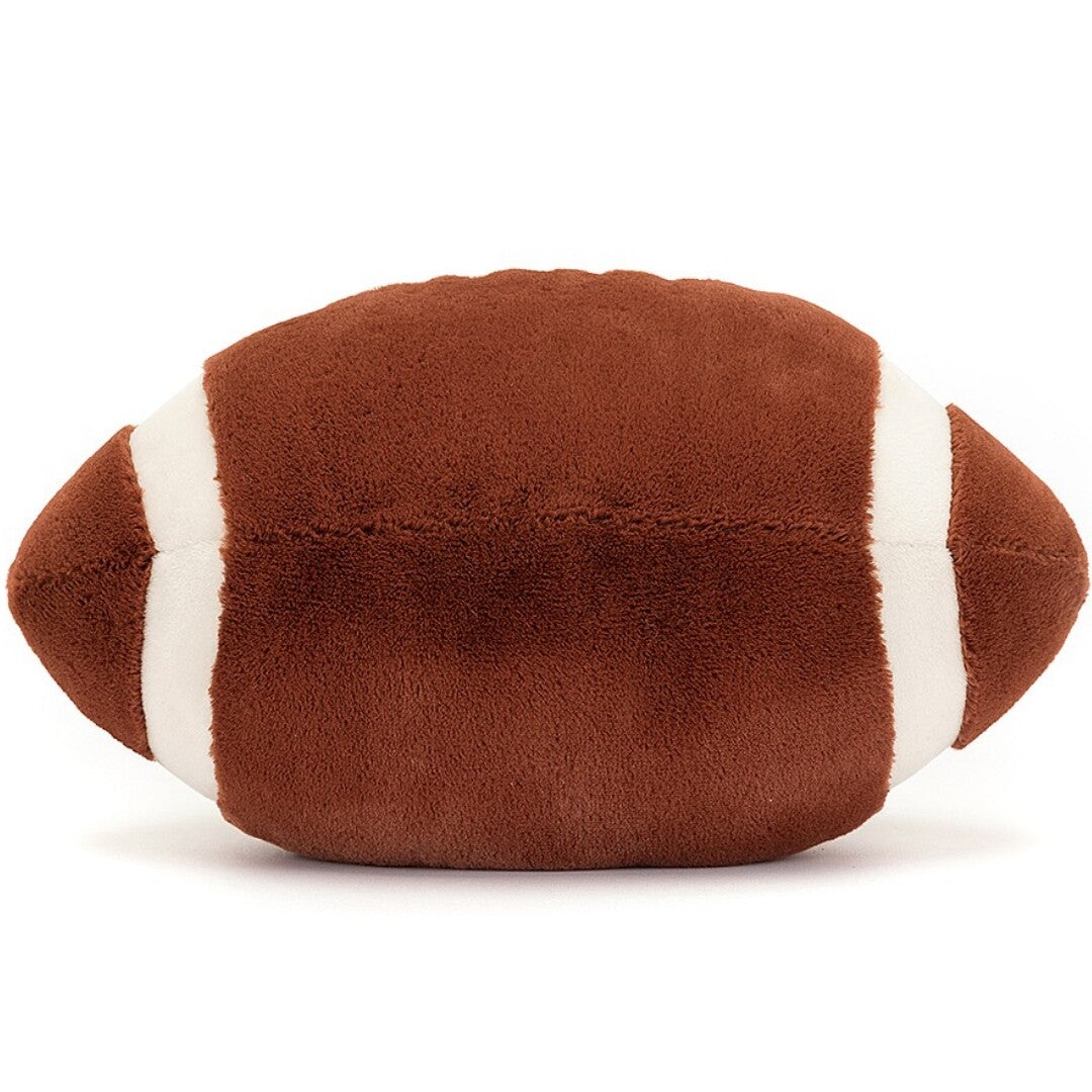 jellycat amuseables knuffelbal rugby - 28 cm | AS2USF | 2