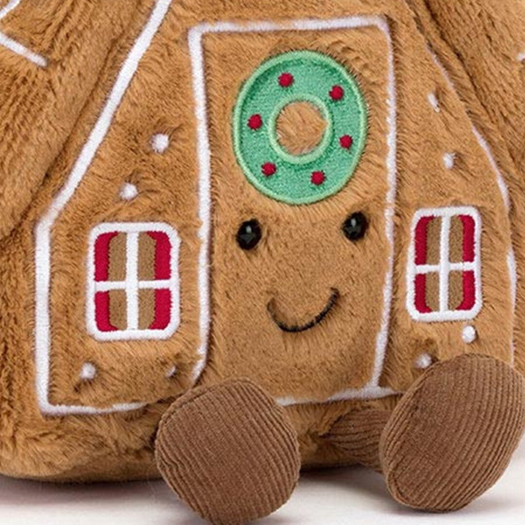jellycat amuseables knuffelkoekhuisje - 18 cm  | A2GHO | 1