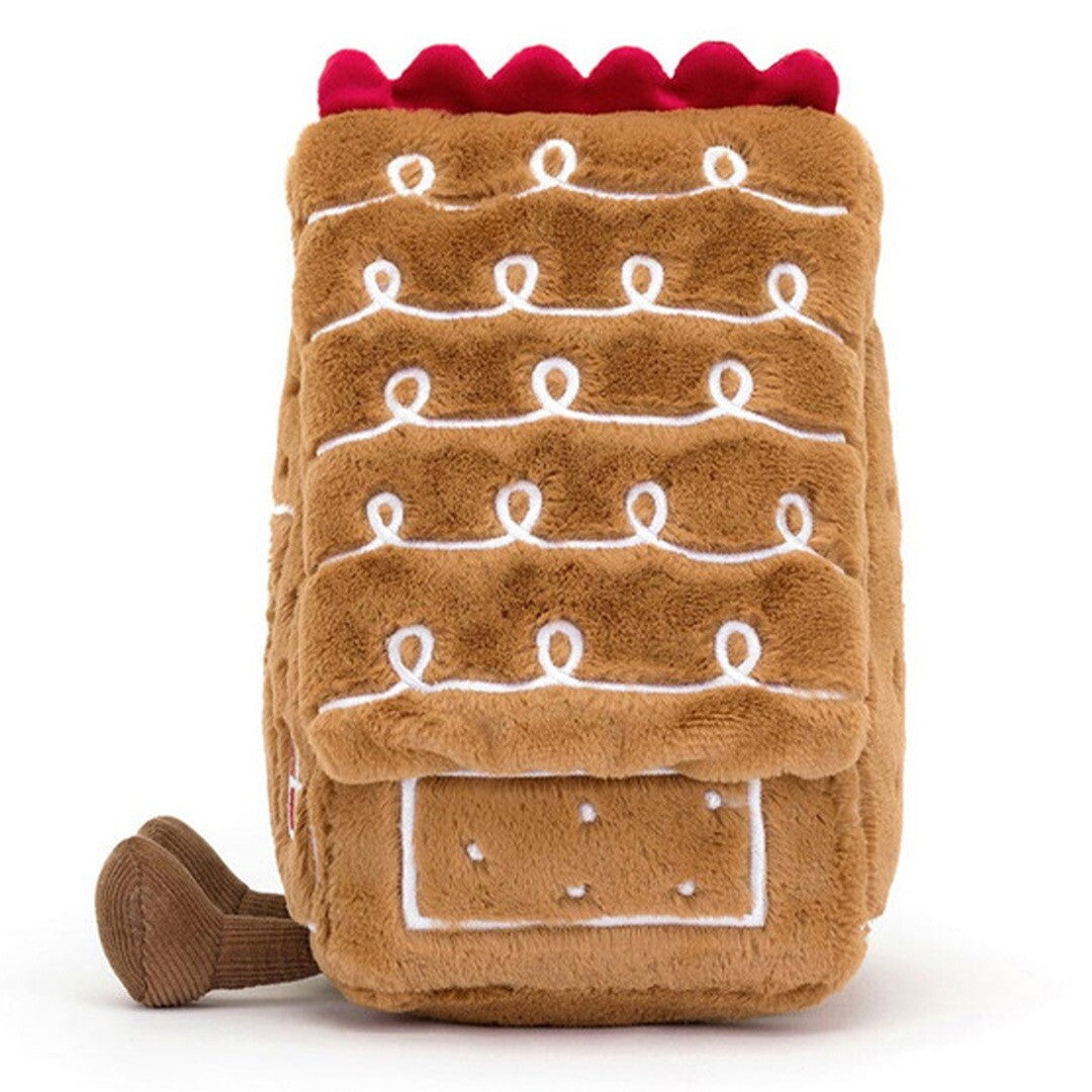 jellycat amuseables knuffelkoekhuisje - 18 cm  | A2GHO | 3