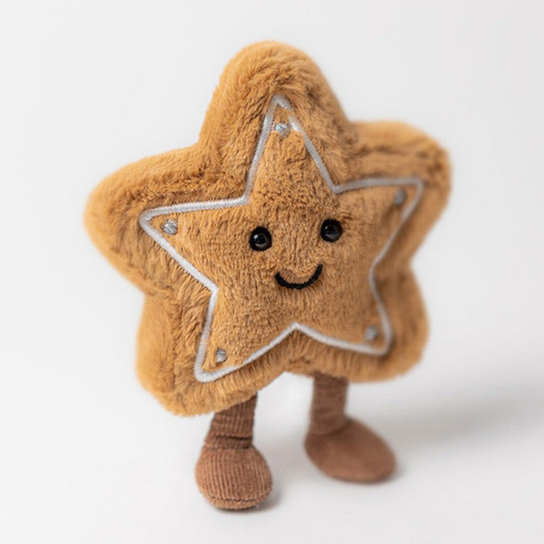 jellycat amuseables knuffelkoekje ster - 13 cm | A6GSC | 1