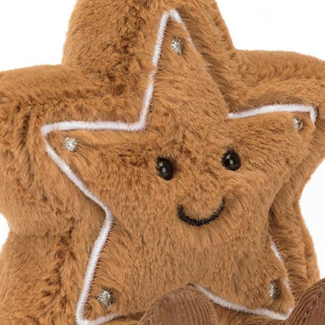 jellycat amuseables knuffelkoekje ster - 13 cm | A6GSC | 2