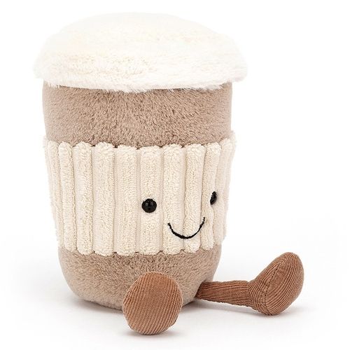 jellycat amuseables knuffelkoffiebeker - 15 cm   | A6COFN | 0