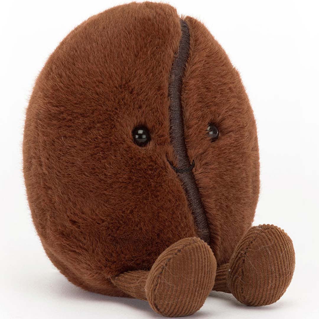jellycat amuseables knuffelkoffieboon - 13 cm   | A6CB | 0