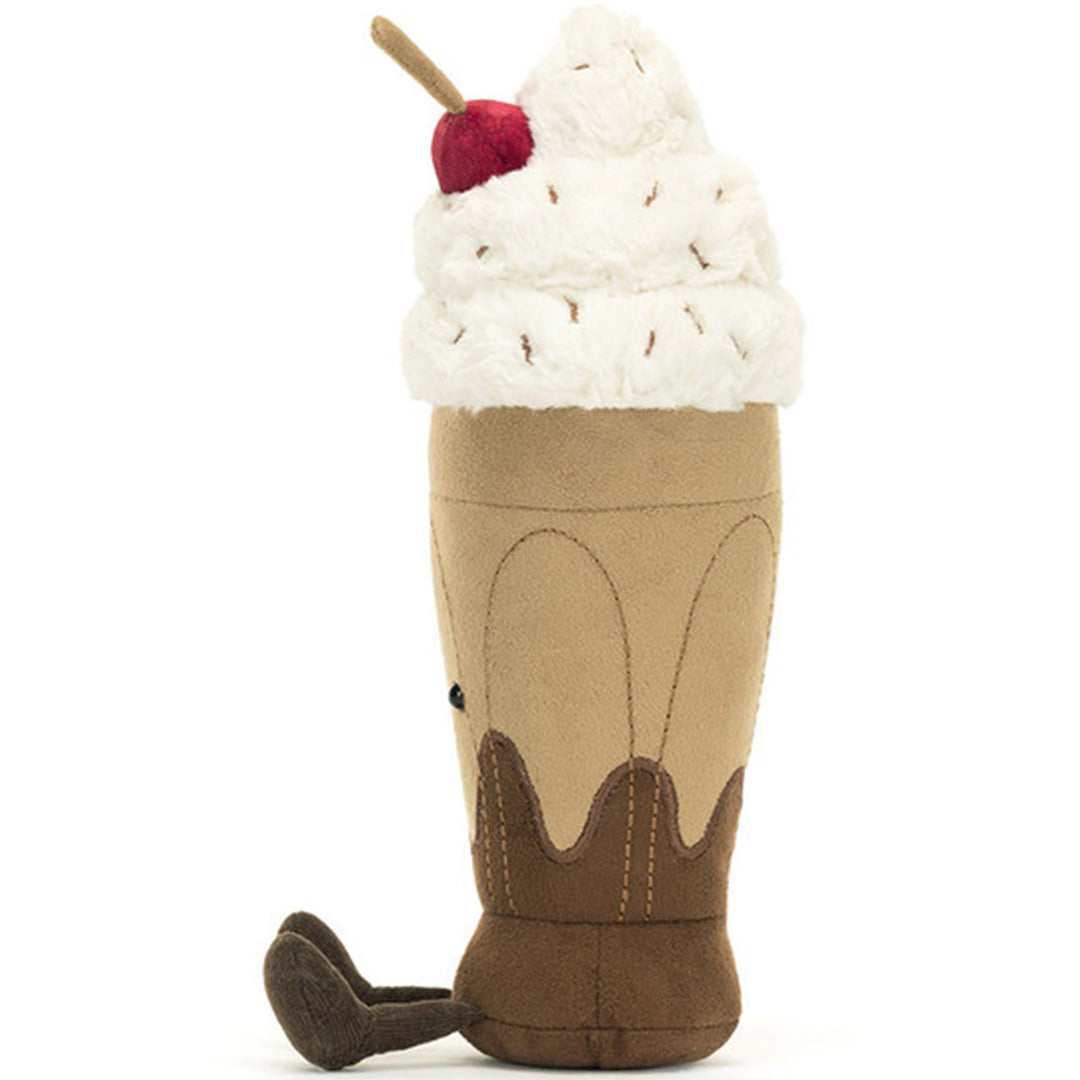 jellycat amuseables knuffelmilkshake chocolade - 27 cm | A2MS | 1